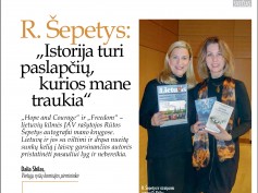 R. Šepetys: „Istorija turi paslapčių, kurios mane traukia“
