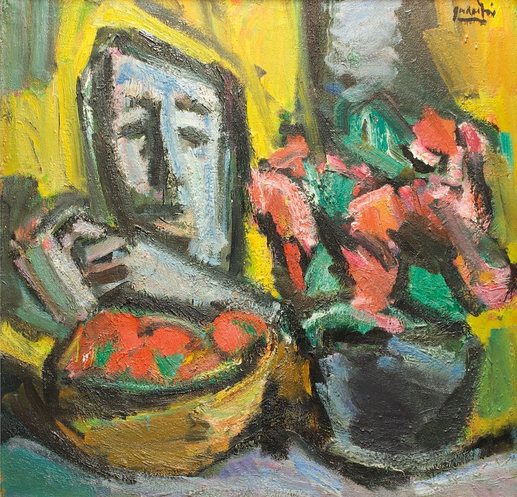 Antanas Gudaitis „Veidas ir gėlės “ (1980)
