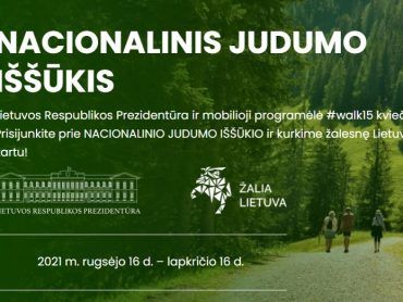 Pasaulio lietuviai kviečiami prisijunkti prie NACIONALINIO JUDUMO IŠŠŪKIO