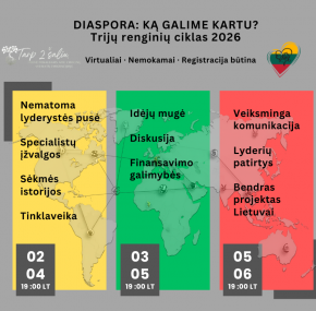 Emociniai iššūkiai ir iniciatyvų pristatymas: vyks renginių ciklas diasporos lyderiams