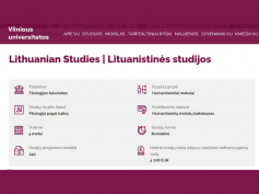 Studijos Vilniaus universitete diasporos jaunimui: lituanistika ir nemokantiems lietuvių kalbos