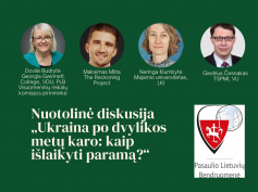 Kviečiame į nuotolinę diskusiją: „Ukraina po dvylikos metų karo: kaip išlaikyti paramą?“