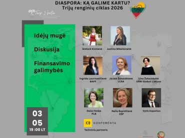 Tęsiasi diasporos lyderiams skirtas renginių ciklas: pasaulio lietuviai dalinsis projektų idėjomis ir aptars finansavimo galimybes