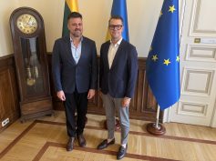 PLB valdybos narys J. I. Fourment-Kalvelis susitiko su Kultūros ministru Luku Alsiu