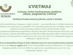 Pasaulio lietuviai kviečiami į Seime vyksiantį bendruomenių sambūrį „Idėjos, jungiančios Lietuvą“